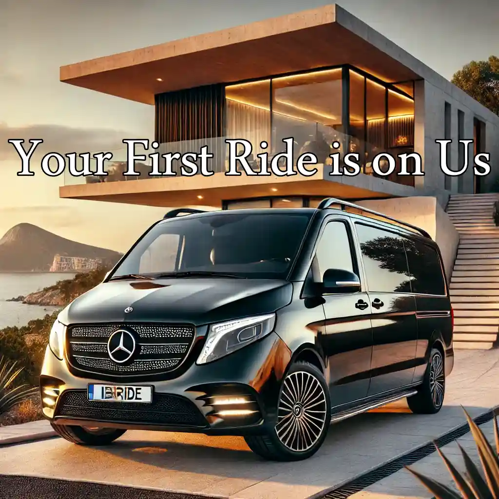 a vehicle used for promoting free trial transfer service